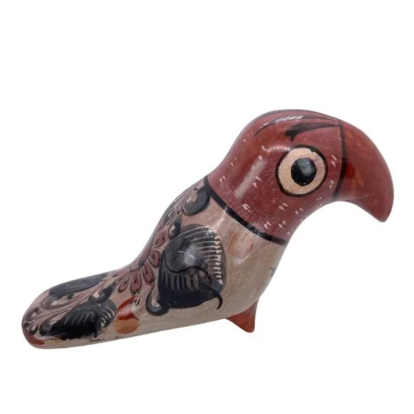 Tonala Mexico Pottery Hand Painted Toucan Ceramic Bird Folk Art Ceramic Vintage - Picture 12 of 12